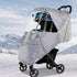 Baby Stroller Cold Weather Shield, Universal Windproof Rain Cover for Travel Strollers