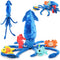 5Pcs Giant Squid Stuffed Animal 41.3" with Small Marine Clownfish,Crab, Seahorse, Angler