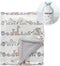 CREVENT Minky Baby Blanket for Girls and Boys, Soft Plush Receiving Blanket for Newborns - 30x40 Inches (Animal)