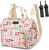 Pink Small Diaper Bag Backpack, Waterproof Multi-Function Mini Tote Maternity Travel Backpack with Insulated Pockets