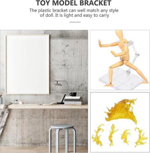 Action Figure Stand, Assembly Display Holder Base for Doll Models, Compatible with HG RG SD SHF 1/144