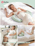 PATPAT Pregnancy Pillow for Sleeping, Maternity Pillow with Removable Cooling Cover, Support for Back, Belly and Hips
