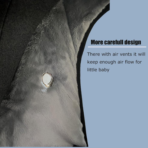 ZERTAO Cozy Car Seat Cover for Babies Winter - Baby Car Seat Covers Universal Cold Weather Shield,Warm and Carseat