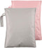 Wet Dry Bag 2 Pack, Waterproof Travel Bag for Baby Cloth Diapers,