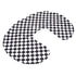 U-Shaped Nursing Pillow Cover - Black and White Checkered, Soft & Washable