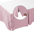 100% 400 Count 52"X28" 14" Crib Skirt Dust Ruffle, Egyptian Cotton Thread Soft Breathable Crib Bedding Skirt for Baby