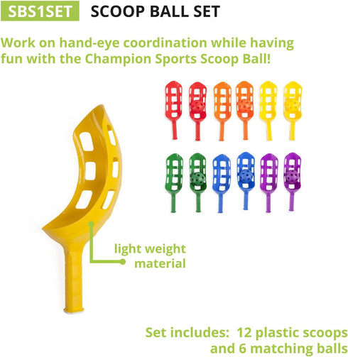 Champion Sports Scoop Ball Set