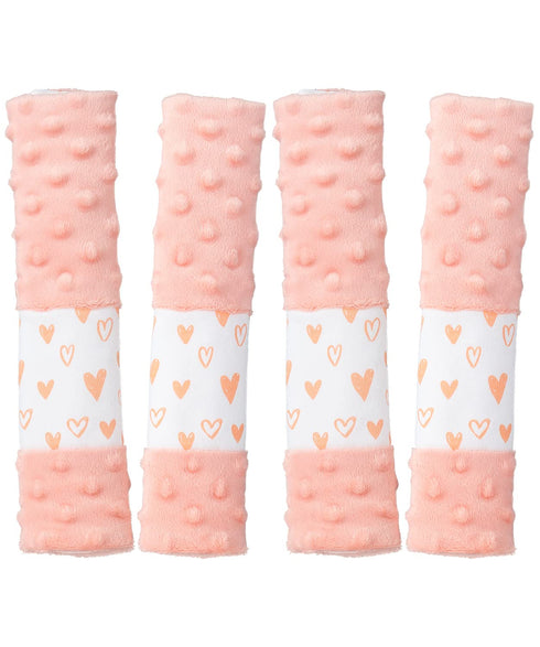 1 one enjoy 4 Pack Car Seat Belt Straps Cover for Baby Kids,Pink Baby Carrier