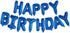 Happy Birthday Balloon Banner, 16 Inch 3D Letter Aluminum Foil Inflatable Kit for Party Decor