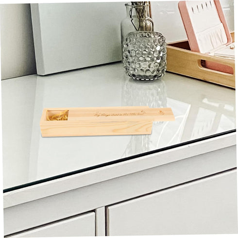 Elegant Wooden Keepsake Box for Pregnancy Test and Memory Storage