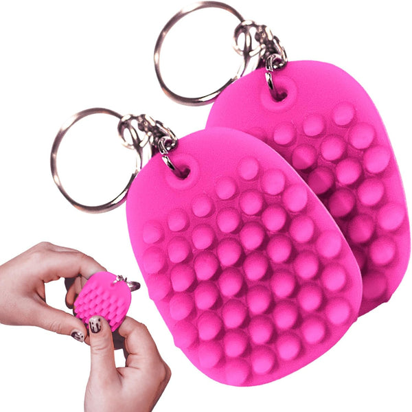 HedgeHog Mini Keychain - Soft, Smooth, Lightweight & Silent Fidget Toy for Stress Relief
