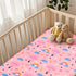52" 28" Baby Fitted Crib Sheet Soft Microfiber x Crib Mattress Sheet for Girls Breathable Baby Bedding with Hot Air