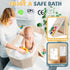 12 Orzbow Collapsible Baby Bathtub, Toddler Bathtub with Non-Slip Base, Portable Bath Tub for Kids Infant Months+