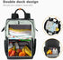 Backpack,Large Pack Black(US7340-GB) Hap Tim Diaper Bag Capacity Travel Back Maternity Baby Nappy Changing Bags, Double