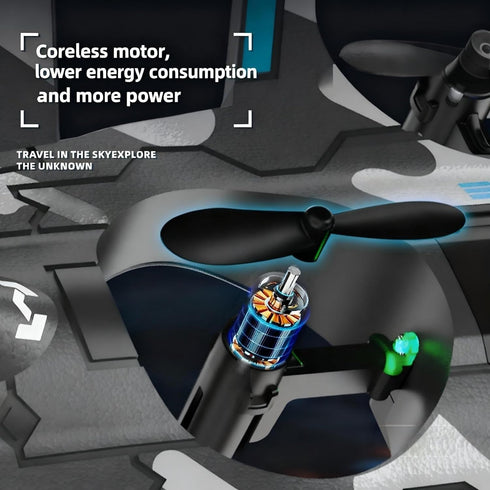 BEACONDESI F47 RC Fighter Drone for Kids, Remote Control Airplane with Altitude Hold, RC Jet Drone Toy with LED Lights
