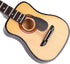 Pssopp Mini Musical Instrument Decor, 15cm Wooden Miniature Guitar Ornament for Dollhouse Home Décor Accents