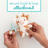 Infantino Snuggle & Soothe PaciPal - Soft Fabric Pacifier Pal with Premium Silicone Pacifier for Baby's Comfort