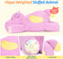23.6 inch 5 lbs PEACH CAT Hippo Weighted Stuffed Animals Large Hippopotamus Plushies Cute Plush Toys Gifts for Kids