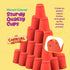 Set 24 18 Gamie Stacking Cups Game for Kids - Includes Cups, Fun Challenging Cards, and Water Timer - Family Games