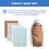 Delta Children 100% Cotton Muslin Baby Receiving Blankets, 47x47 Inches (Pack of 4), Neutral Boho