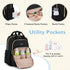 mommore Backpack, Large-27L) Diaper Bag Stylish Travel Baby Bag with Insulated Pockets, Changing Pad and Stroller