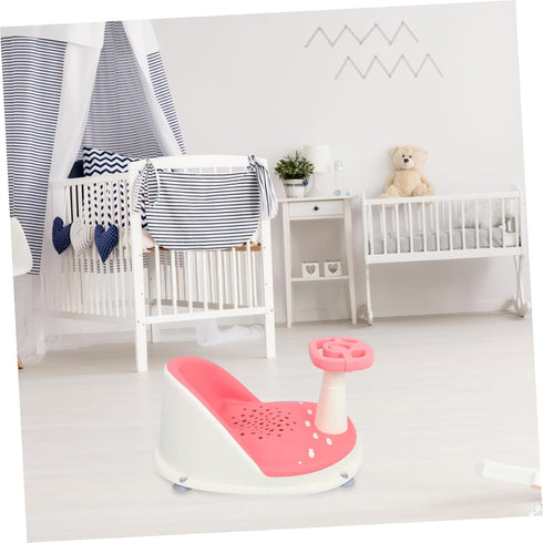 Non-Slip Bath Tub Seat with Suction Cups Comfortable Bathtub Chair for Sitting Up Quick Drainage Lightweight Foldable