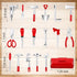 Gejoy 17PCS 1:12 Set Miniature Doll House Tools Metal Home Repair Tools Multifunctional Tiny Tool for Party Dollhouse