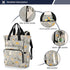 Bolaz Backpack Diaper Bag Tote Multifunction Baby Nappy Changing Bags Mushrooms Large with Stroller Straps Travel