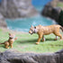 Gemini&Genius Tiger Toy Figures for Kids, Safari Animal Action Figures with Cub, Great for Gifts and Party Favors