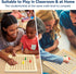 BAKAM Wooden Multiplication Board Math Game for Kids 8-12, 100PCS Flash Cards, Montessori Counting Toy