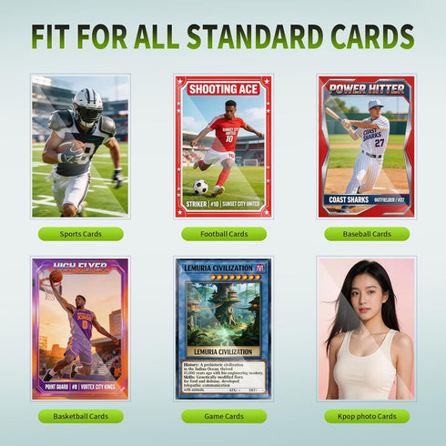 Vinimess 5000 Counts Card Sleeves for Trading Cards, Soft Penny Sleeves Clear Baseball Card Protector Sleeve Perfect