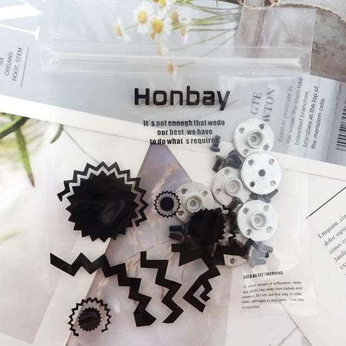 Honbay 6PCS 25T Metal Servo Arms Horn Aluminum Round Standard Servo Disc with Screw for RC Robot Boat Car Airplane