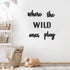 Xylolfsty Playroom Wall Decor, Where The Wild Ones Play Sign - Wooden