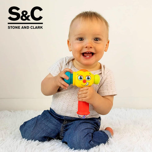 Toy Hammer with Lights, Learning Mode, Music Mode, Plays 6 Kids' Songs, Counts 1-10 for Ages 12 Months+