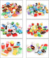 Nicunom 125 Pack Animal Erasers for Kids, Mini 3D Puzzle Desk Pets for Classroom Party Favors