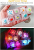 8 Swimming Novelty Kids Bath Toy PCS Simulation Ice Cube Liquid Water Sensor Mutlticolor Glowing Luminous Ice Cube