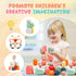 36PCS 3 4 5 3-5 Wooden Stacking Rocks Building Blocks, Montessori Toys for year old Stacking Game Sensory Preschool