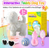 Marsjoy Samoyed Walking Barking Dog for Kids Interactive Musical Puppy Robot Repeats What You Say, Realistic Licking