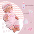 10-Inch 3+ 4 5 6 BABESIDE Baby Doll Girl - Realistic Baby Dolls with Magic Feeding Bottle Real Life Vinyl Toy Gift