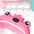 TBHAPY 0-36 Baby Bathtub,Collapsible Baby Bath Tub with Soft Cushion & Thermometer, Space Saving Foldable & Travel