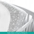 2 Pack, 100% Waterproof Crib Sheets Cotton Crib Mattress Protector, Fitted Crib Sheet, Ultra Soft & Breathable Toddler
