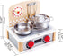 Hape 2-in-1 Kitchen & Grill Set Multicolor, Dimensions: L: 11.8, W: 9.1, H: 10.1 inch, Count of 6