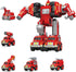 Funny Boo Transforming Robot Toys for Boys Metal Fire Rescue Vehicle Deformation