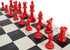 WE Games Color Bright Plastic Staunton Tournament Chess Pieces - Half Set with 3.75 in. King