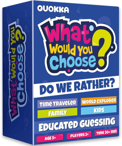 QUOKKA Board Games for Kids 8-12 4 Set Family Games for Kids
