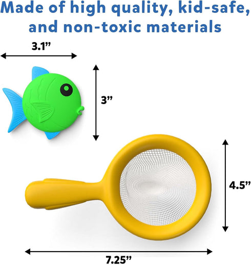 Skillmatics Outdoor & Bath Toys - Let's Fish Fishing Game, Toddler Toys for Learning Colors & Counting, Pool Fun