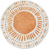 Poowe 47.2") Cute Point Rings Kids Play Mat Baby Nursery Rug Round Educational Alphabet Soft Area Rug Non Slip