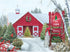 Bits and Pieces 500 Piece Jigsaw Puzzle - Christmas Tree Farm by Artist Alan Giana