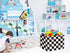 HIYAGON Rectangular Car Basket for Boys Checkered Basket Kids Baby Storage Bin Toy Organizer Box Car Room Decor(Racing