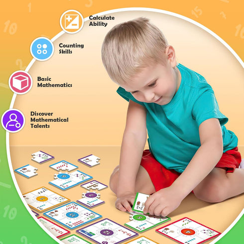 Puzzles for Kids, Addition and Subtraction Math Games, Educational Learning Activities, Math Flash Cards for